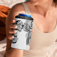 Japanese Irezumi and Hawaiian Polynesian Art Tattoo 4 in 1 Can Cooler Tumbler White Color - Polynesian Pride
