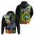 Hawaii Kaimuki High School Hoodie Tribal Kakau Pattern Mix Hibiscus Flower LT03 - Polynesian Pride