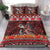 Hawaii KaʻUla Wena Volcano Turtle Bedding Set Lava and Tropical Plants Tribal Pattern