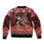 Hawaii KaʻUla Wena Volcano Turtle Bomber Jacket Lava and Tropical Plants Tribal Pattern