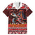 Hawaii KaʻUla Wena Volcano Turtle Family Matching Mermaid Dress and Hawaiian Shirt Lava and Tropical Plants Tribal Pattern