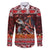 Hawaii KaʻUla Wena Volcano Turtle Family Matching Mermaid Dress and Hawaiian Shirt Lava and Tropical Plants Tribal Pattern