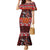 Hawaii KaʻUla Wena Volcano Turtle Family Matching Mermaid Dress and Hawaiian Shirt Lava and Tropical Plants Tribal Pattern