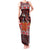 Hawaii KaʻUla Wena Volcano Turtle Tank Maxi Dress Lava and Tropical Plants Tribal Pattern