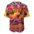 Hawaii KaʻUla Wena Octopus Baseball Jersey Oceanic Red with Corals and Tropical On Sunset Landscape