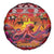 Hawaii KaʻUla Wena Octopus Spare Tire Cover Oceanic Red with Corals and Tropical On Sunset Landscape