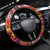 Hawaii KaʻUla Wena Octopus Steering Wheel Cover Oceanic Red with Corals and Tropical On Sunset Landscape