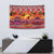 Hawaii KaʻUla Wena Octopus Tapestry Oceanic Red with Corals and Tropical On Sunset Landscape