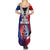 New Zealand Waitangi Summer Maxi Dress Kia Ora Maori Koruru Tiki Mask LT03 - Polynesian Pride