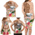 Northern Mariana Islands Hafa Adai Latte Stone Family Matching Long Sleeve Bodycon Dress and Hawaiian Shirt Peach Fuzz Color LT03 - Polynesian Pride