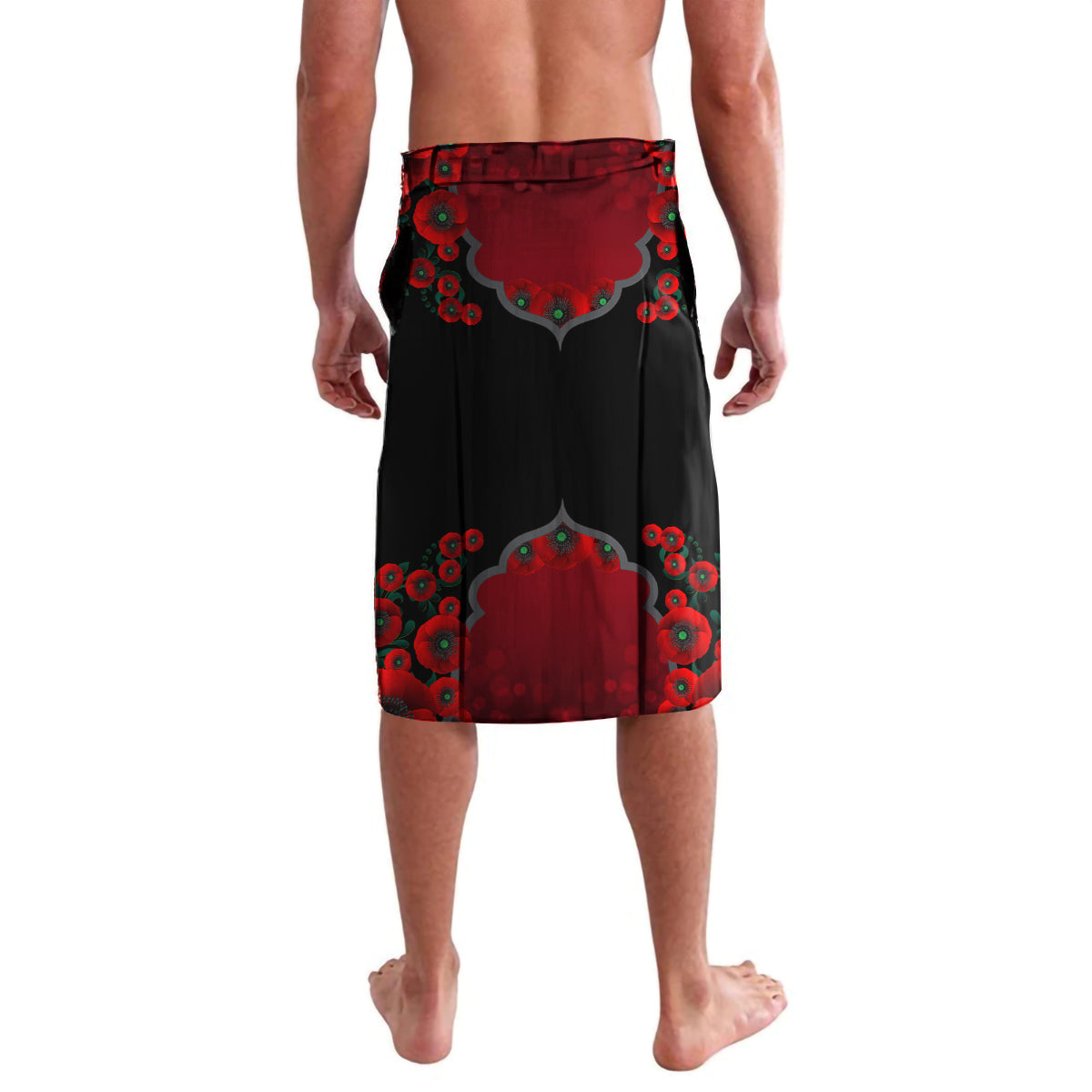 Custom New Zealand and Australia ANZAC Day Lavalava Gallipoli and Canlelight Lest We Forget LT03 - Polynesian Pride