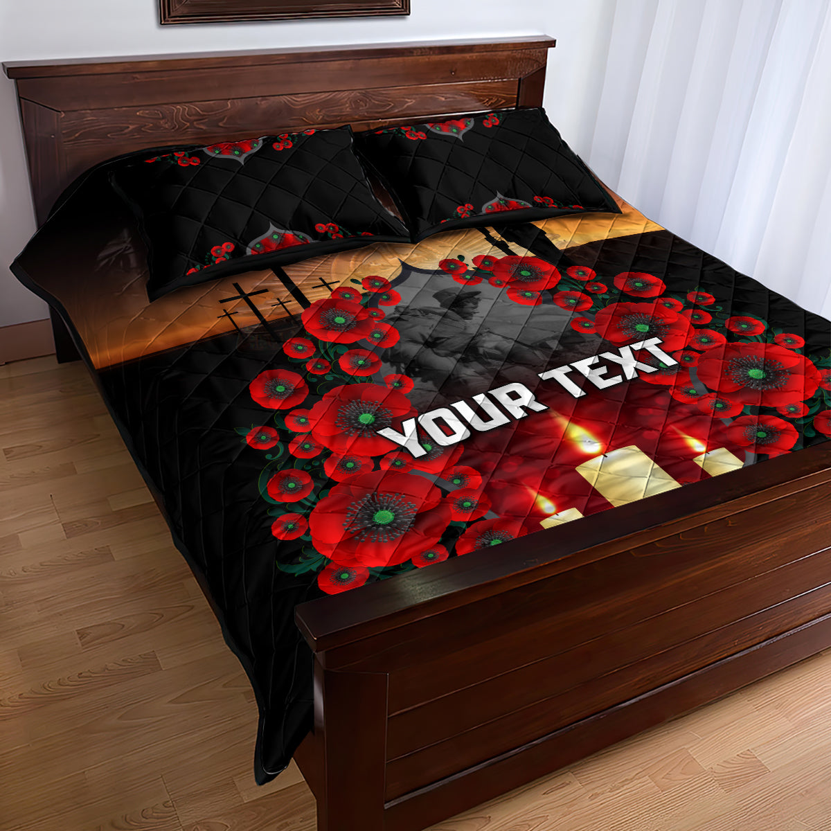 Custom New Zealand and Australia ANZAC Day Quilt Bed Set Gallipoli and Canlelight Lest We Forget LT03 - Polynesian Pride