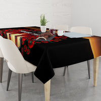 Custom New Zealand and Australia ANZAC Day Tablecloth Gallipoli and Canlelight Lest We Forget LT03 - Polynesian Pride