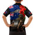 New Zealand and Australia ANZAC Day Family Matching Summer Maxi Dress and Hawaiian Shirt National Flag mix Kiwi Bird and Kangaroo Soldier Style LT03 - Polynesian Pride