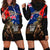 New Zealand and Australia ANZAC Day Hoodie Dress National Flag mix Kiwi Bird and Kangaroo Soldier Style LT03 - Polynesian Pride