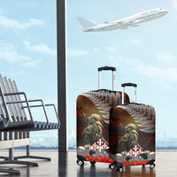 New Zealand ANZAC Day Luggage Cover The Ode of Remembrance and Silver Fern