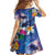 Hawaiian Lei Day Plumeria Humpback Whales Family Matching Summer Maxi Dress and Hawaiian Shirt Polynesian Art Vibrant Starry Nebula Style