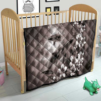 Hawaiian Lei Day Plumeria Humpback Whales Quilt Polynesian Art Vibrant Starry Nebula Grayscale Style