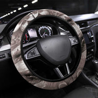 Hawaiian Lei Day Plumeria Humpback Whales Steering Wheel Cover Polynesian Art Vibrant Starry Nebula Grayscale Style