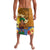 Happy Lei Day Lavalava Hula Male Dancer Polynesian Flower Kakau Pattern