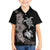 Hawaiian Flower and Tribal Turtle Hawaiian Shirt Grayscale Mode