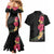 Hawaiian Plumeria and Hibiscus Couples Matching Mermaid Dress and Hawaiian Shirt Colorful Style