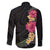Hawaiian Plumeria and Hibiscus Family Matching Tank Maxi Dress and Hawaiian Shirt Colorful Style