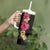 Hawaiian Plumeria and Hibiscus Tumbler With Handle Colorful Style