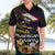 American Samoa Fue and Kava Bowl Hawaiian Shirt Plumeria and Polynesian Pattern