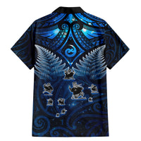 New Zealand Matariki Family Matching Mermaid Dress and Hawaiian Shirt Maori Pattern and Kiwi Bird Haka Dance Sky Night LT03 - Polynesian Pride