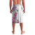 Hawaii Tropical Leaves and Flowers Lavalava Tribal Polynesian Pattern White Style