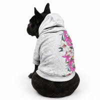 Hawaii Tropical Leaves and Flowers Pet Hoodie LT03 - Polynesian Pride