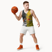 Aotearoa New Zealand And Australia Basketball Custom Basketball Jersey Maori Tribal Tattoo And Aboriginal Dot Art Heritage LT03 - Polynesian Pride