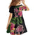 Hawaiian Tropical Plants Turtle and Shark Family Matching Tank Maxi Dress and Hawaiian Shirt Polynesian Art Tattoo