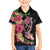 Hawaiian Tropical Plants Turtle and Shark Family Matching Tank Maxi Dress and Hawaiian Shirt Polynesian Art Tattoo