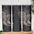 Hawaiian Tropical Plants Turtle and Shark Skinny Tumbler Polynesian Art Tattoo Grayscale Color