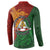Papua New Guinea East Sepik Province Button Sweatshirt Tribal Crocodile Birds of Paradise Melanesian Tattoo
