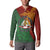 Papua New Guinea East Sepik Province Button Sweatshirt Tribal Crocodile Birds of Paradise Melanesian Tattoo