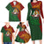 Papua New Guinea East Sepik Province Family Matching Long Sleeve Bodycon Dress and Hawaiian Shirt Tribal Crocodile Birds of Paradise Melanesian Tattoo