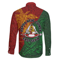 Papua New Guinea East Sepik Province Family Matching Puletasi and Hawaiian Shirt Tribal Crocodile Birds of Paradise Melanesian Tattoo