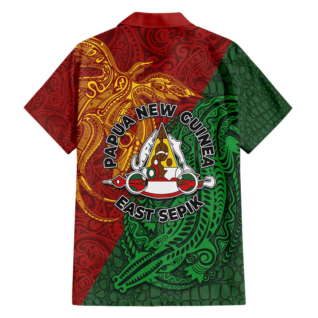 Papua New Guinea East Sepik Province Family Matching Short Sleeve Bodycon Dress and Hawaiian Shirt Tribal Crocodile Birds of Paradise Melanesian Tattoo