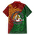 Papua New Guinea East Sepik Province Family Matching Short Sleeve Bodycon Dress and Hawaiian Shirt Tribal Crocodile Birds of Paradise Melanesian Tattoo