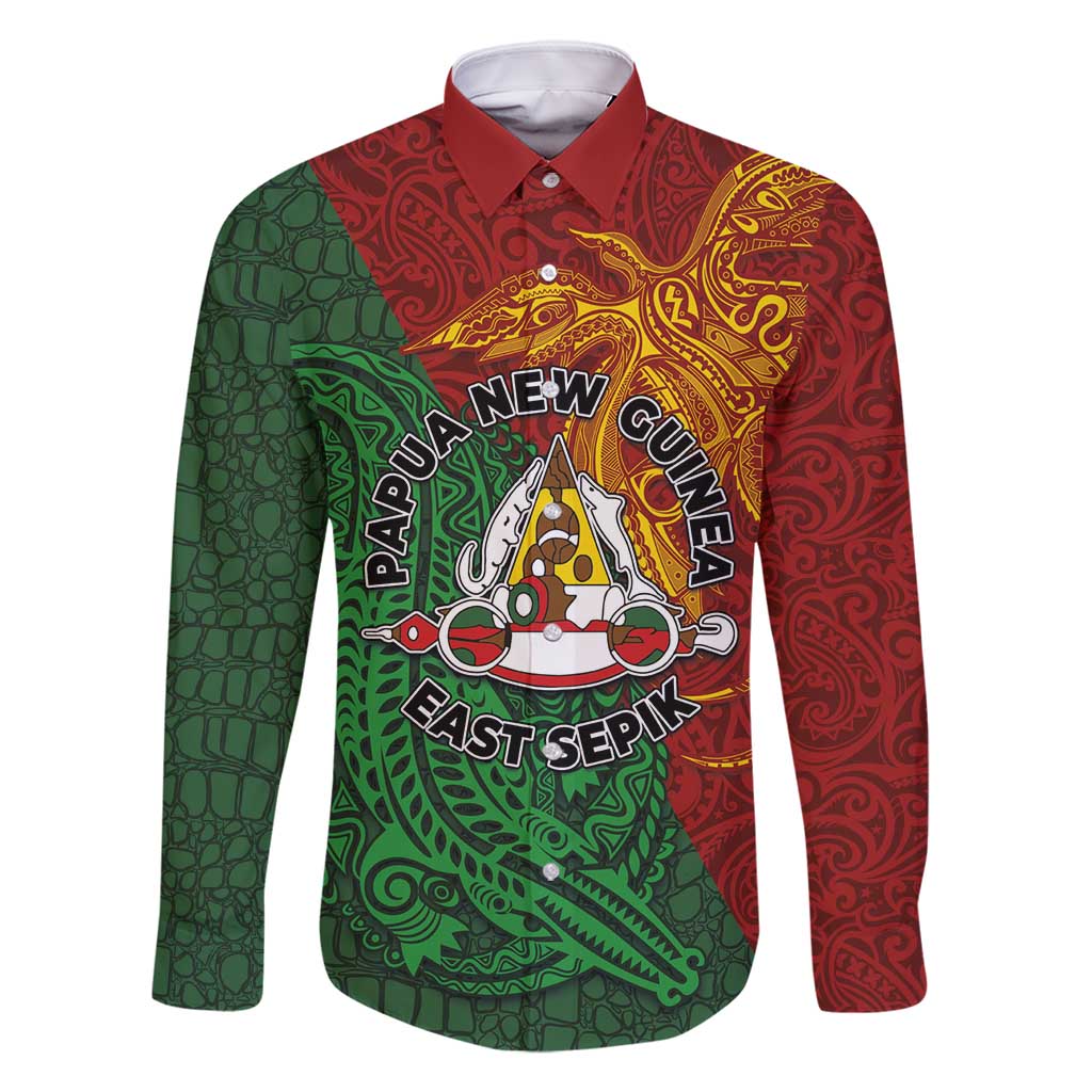 Papua New Guinea East Sepik Province Family Matching Summer Maxi Dress and Hawaiian Shirt Tribal Crocodile Birds of Paradise Melanesian Tattoo