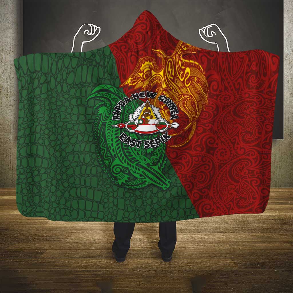 Papua New Guinea East Sepik Province Hooded Blanket Tribal Crocodile Birds of Paradise Melanesian Tattoo
