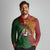 Papua New Guinea East Sepik Province Long Sleeve Polo Shirt Tribal Crocodile Birds of Paradise Melanesian Tattoo