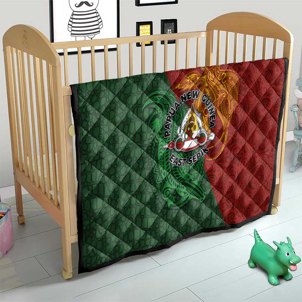 Papua New Guinea East Sepik Province Quilt Tribal Crocodile Birds of Paradise Melanesian Tattoo