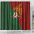 Papua New Guinea East Sepik Province Shower Curtain Tribal Crocodile Birds of Paradise Melanesian Tattoo