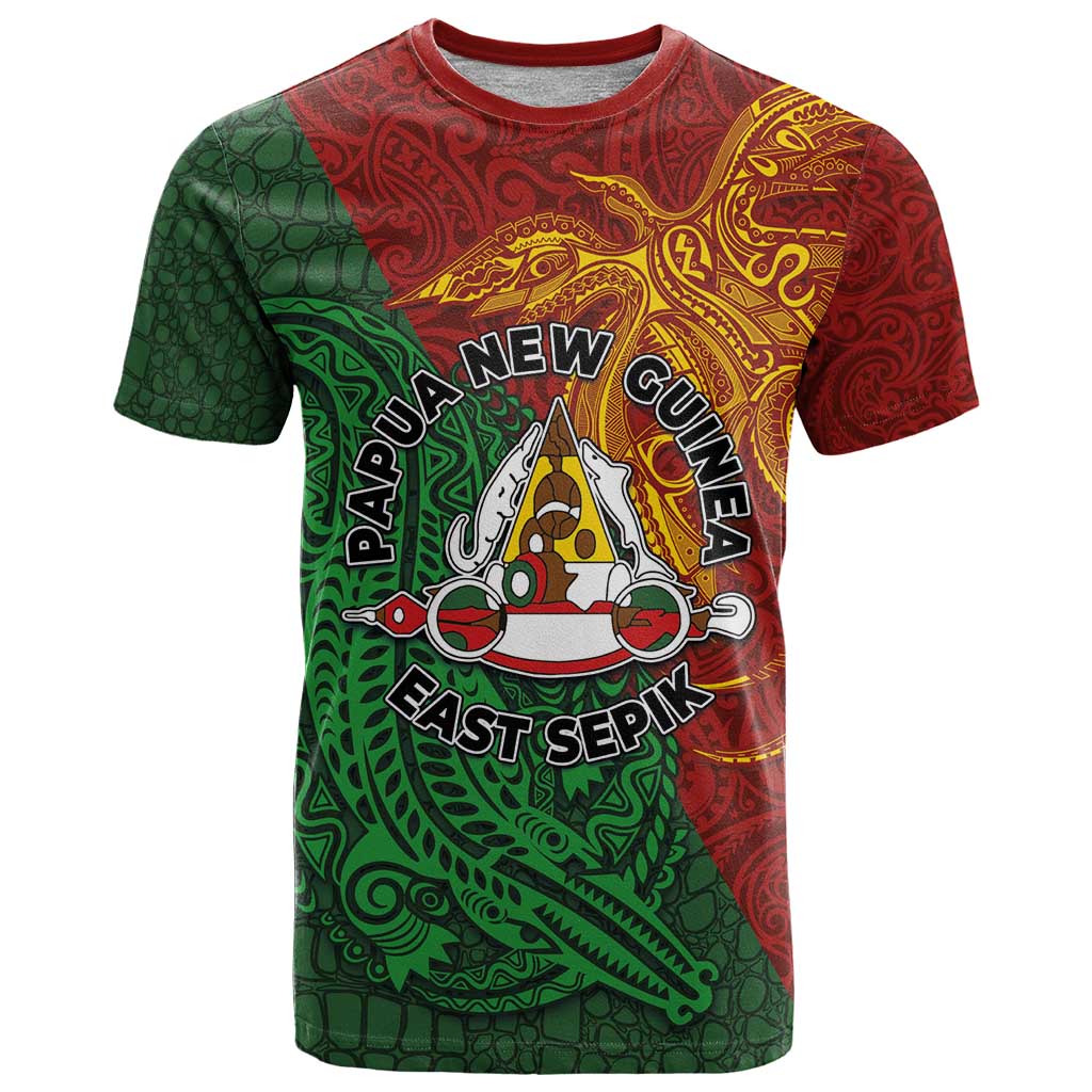 Papua New Guinea East Sepik Province T Shirt Tribal Crocodile Birds of Paradise Melanesian Tattoo