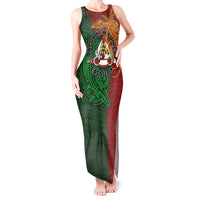 Papua New Guinea East Sepik Province Tank Maxi Dress Tribal Crocodile Birds of Paradise Melanesian Tattoo