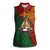 Papua New Guinea East Sepik Province Women Sleeveless Polo Shirt Tribal Crocodile Birds of Paradise Melanesian Tattoo